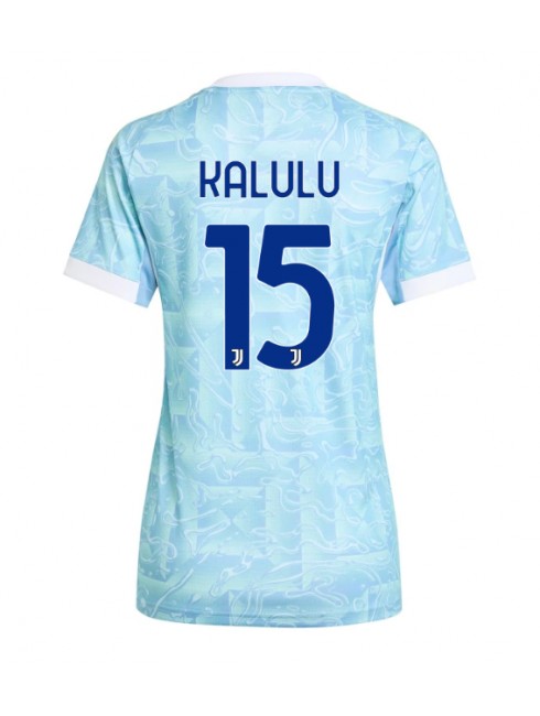Juventus Pierre Kalulu #15 Replika Borta Kläder Dam 2025-26 Kortärmad Juventus Pierre Kalulu #15 Replika Borta Kläder Dam 2025-26 Kortärmad